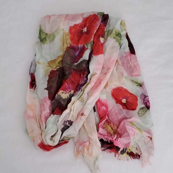 Spring floral neck scarf - Picture 1 of 3